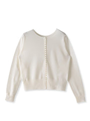 前後2wayパールボタンカーディガン