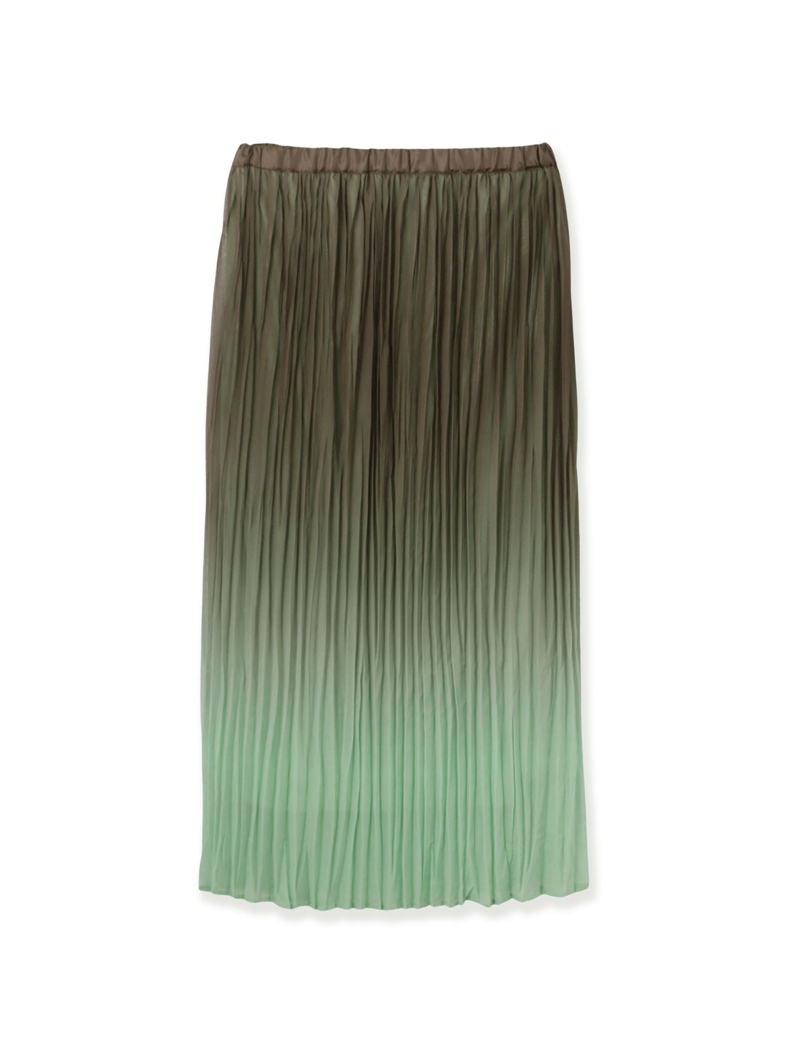 シフォングラデーションプリーツスカート