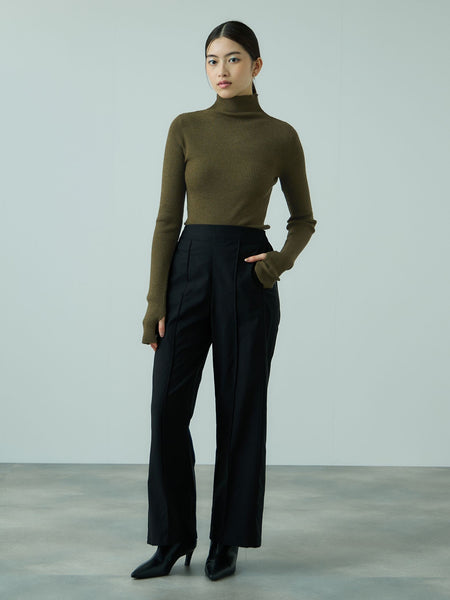 サムホールハイネックニットプルオーバー≪手洗い可能≫