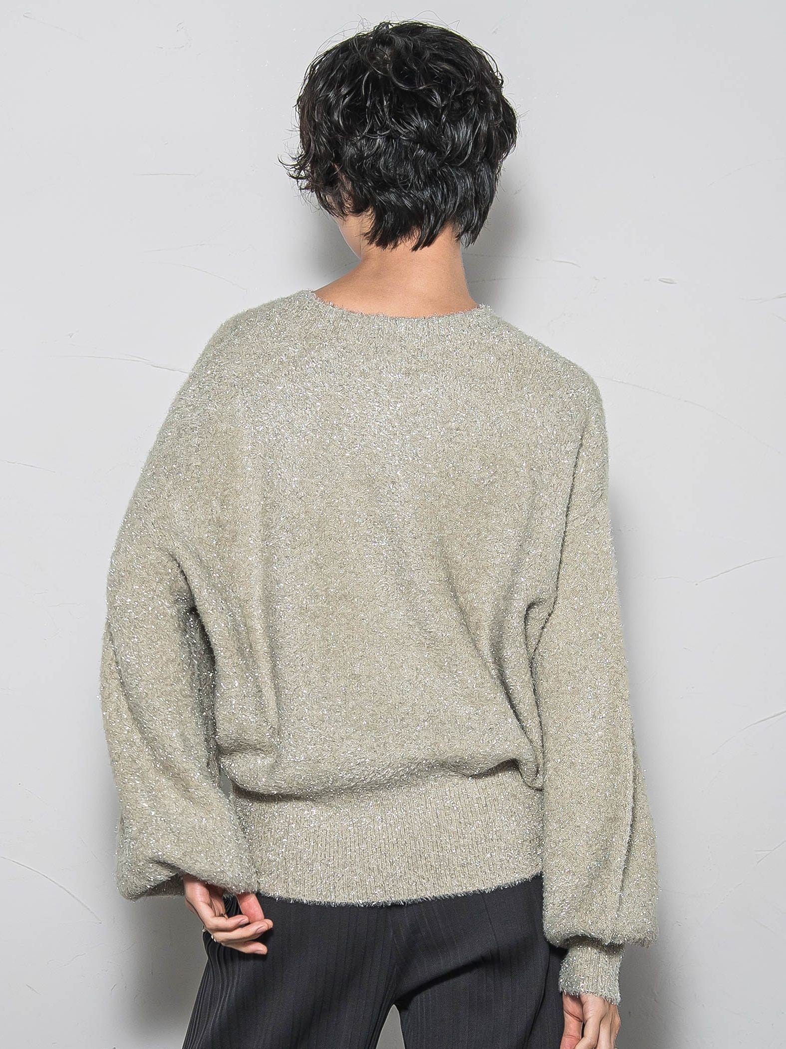 【WEB限定】ラメフェザーニット≪手洗い可能≫