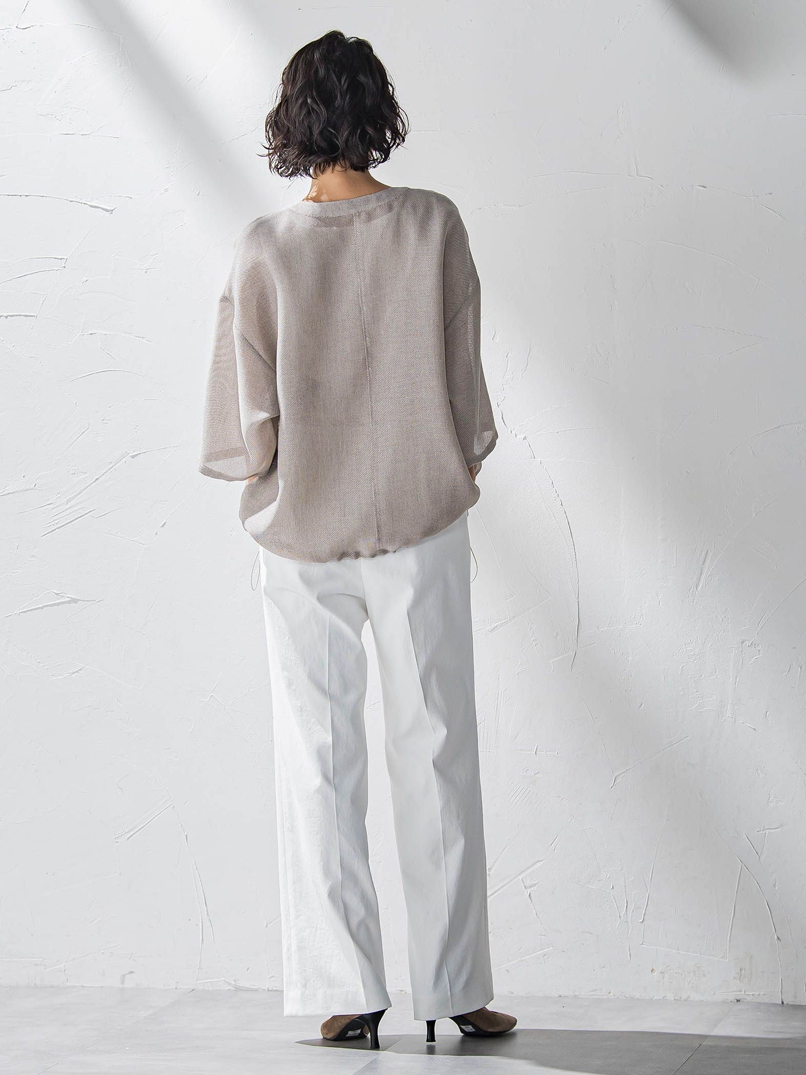 シャンブレーメッシュブルゾン≪手洗い可能≫