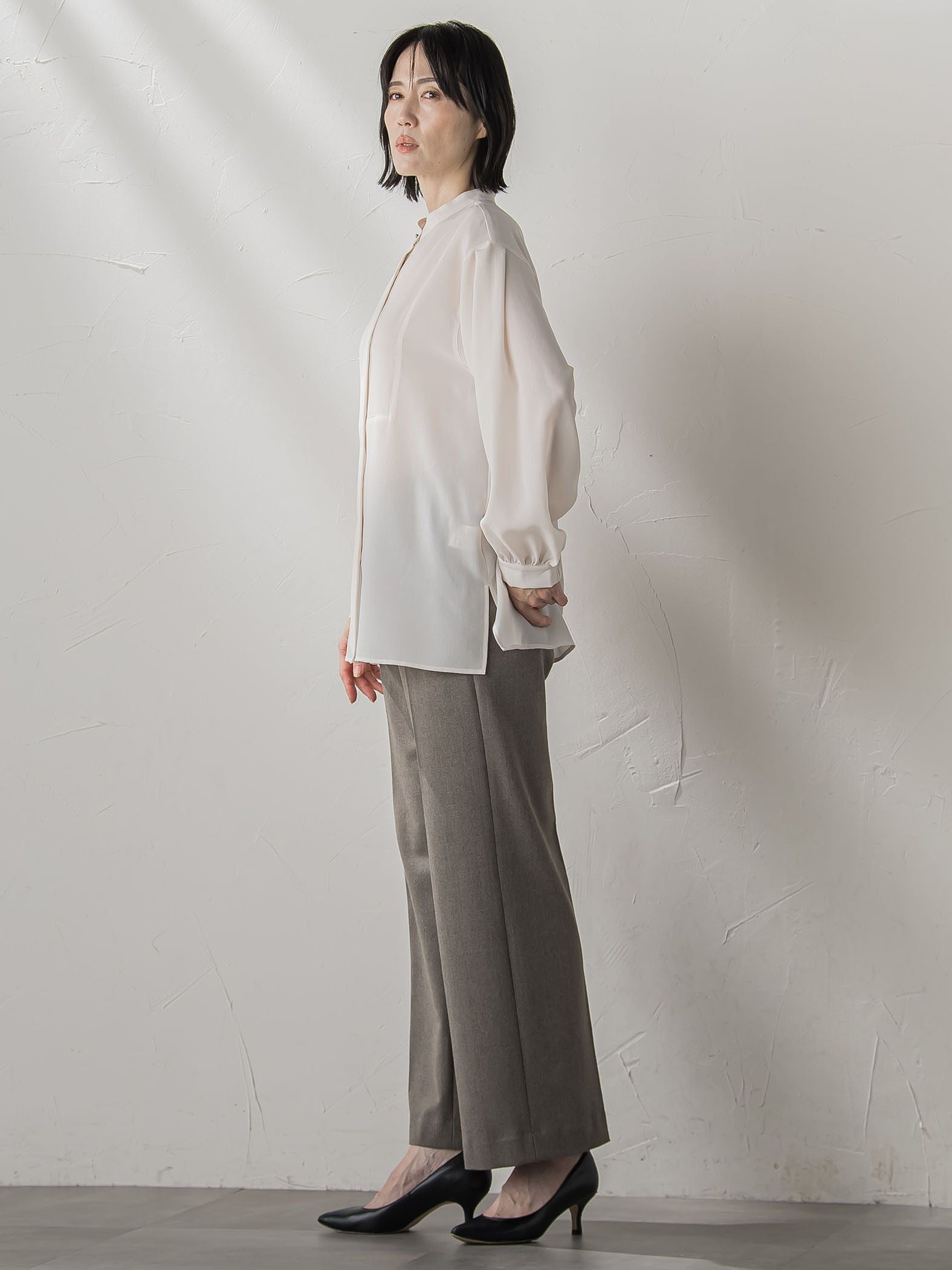 【biyori】ピクシエスタワイドパンツ≪洗濯機で洗える≫