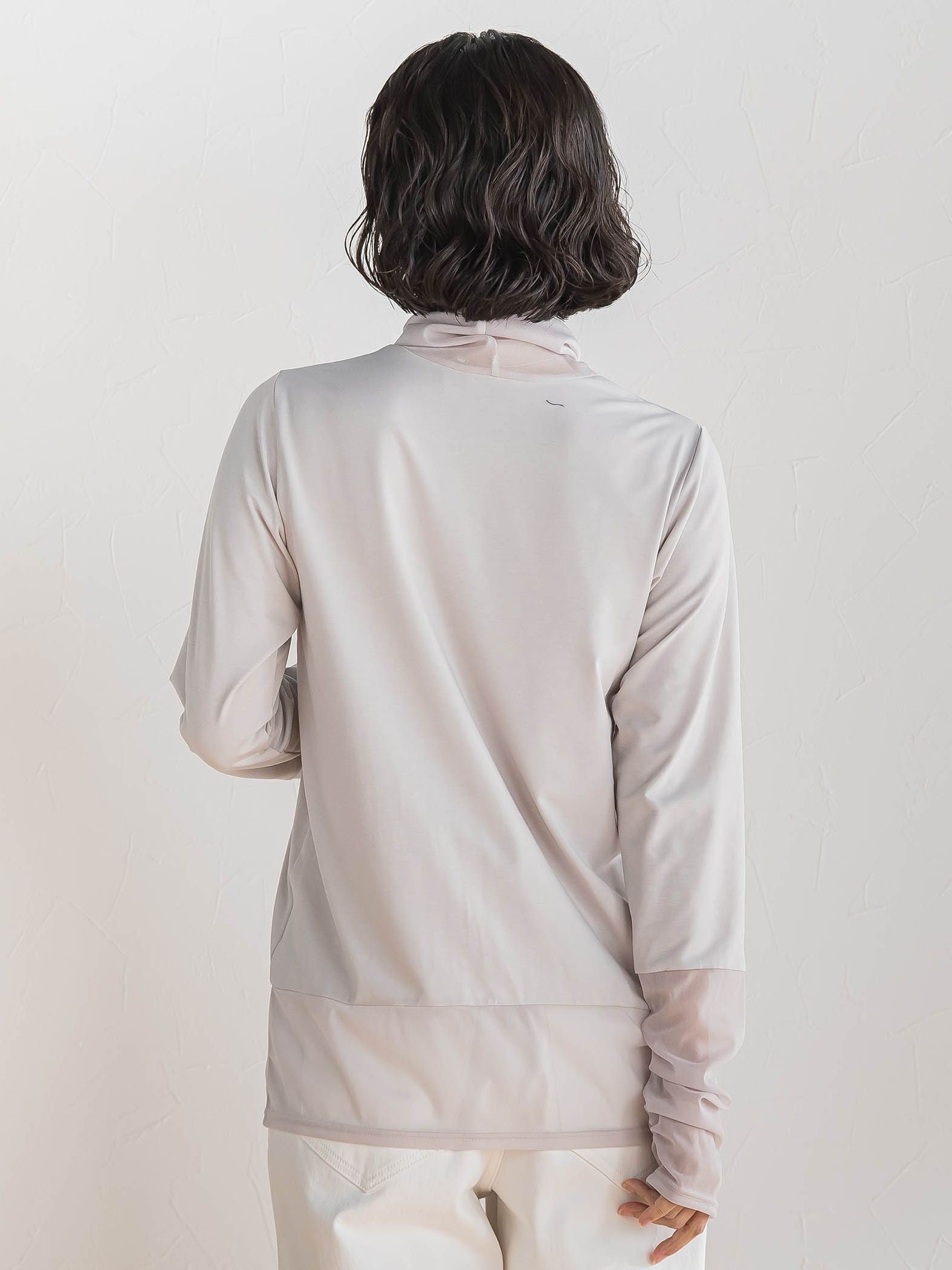 シアー切り替えカットソー