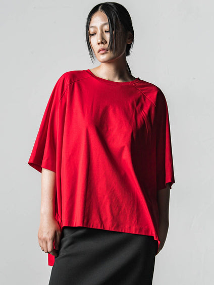 80 smooth ジャージーポンチョTシャツ