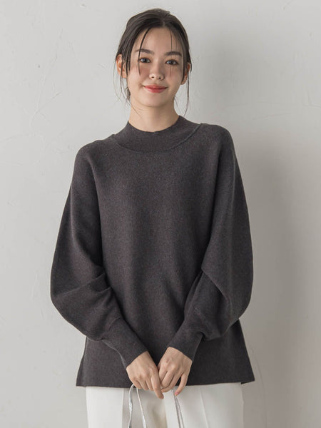 ウォッシャブルバナナスリーブニット≪手洗い可能≫