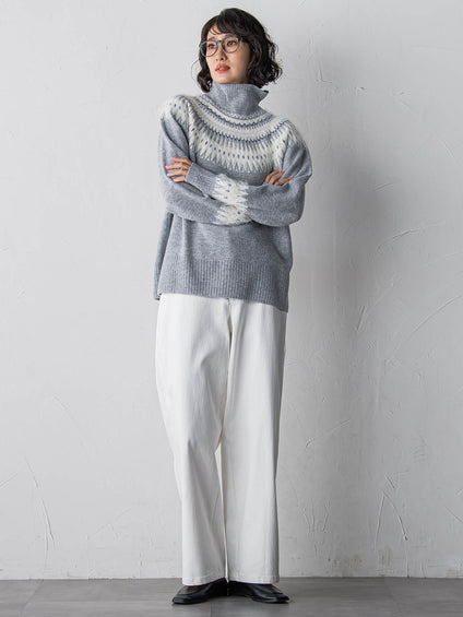 フェアアイル柄ニット