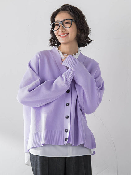 【WEB限定カラーあり】スポンディッシュニットカーディガン