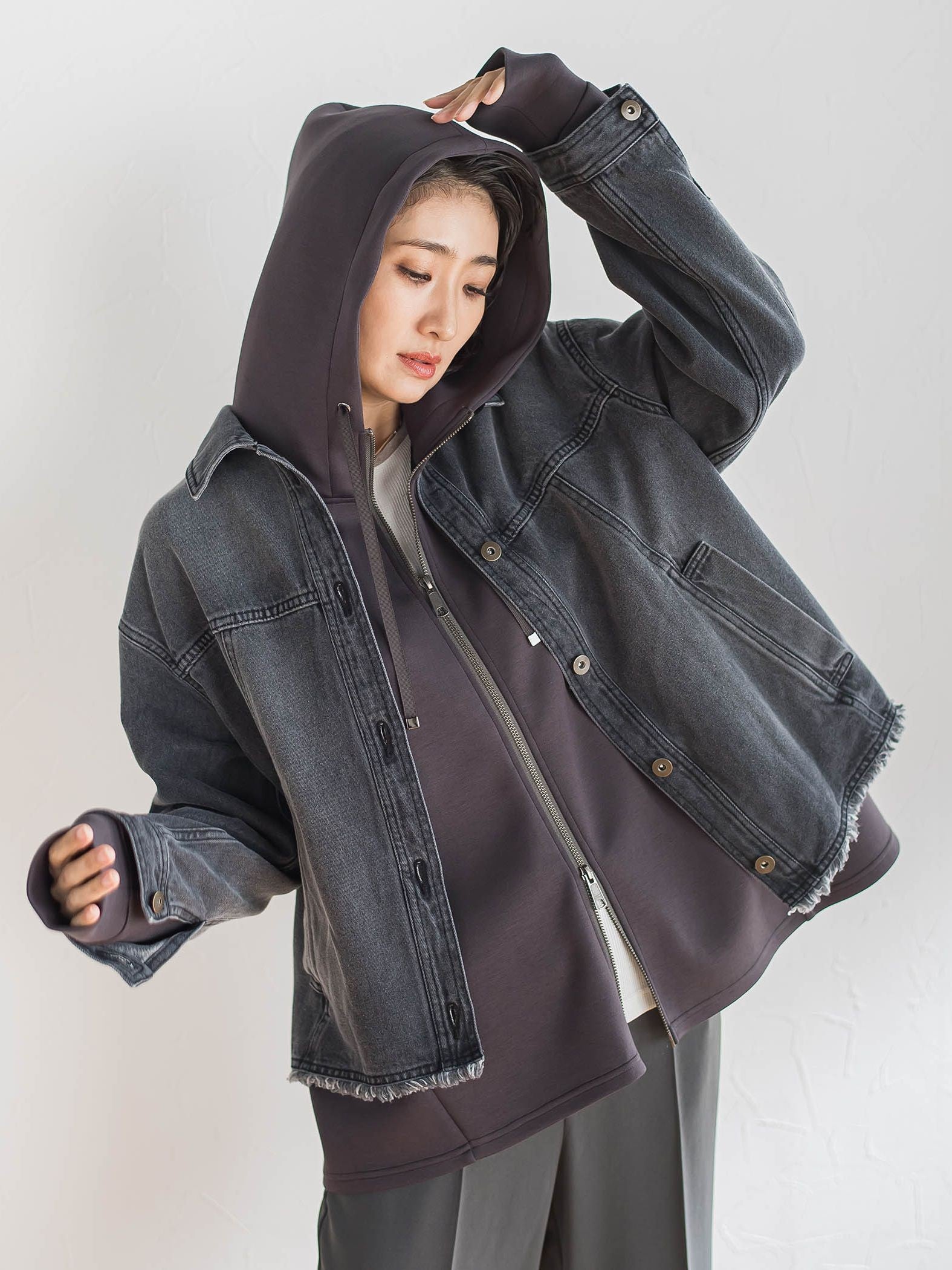 【大きいサイズ】デニムジャケット