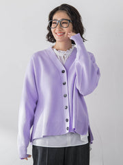 【WEB限定カラーあり】スポンディッシュニットカーディガン