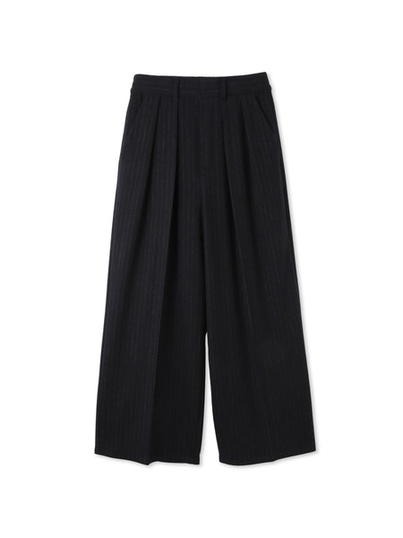 ウールライクストレッチ2タックパンツ≪手洗い可能≫