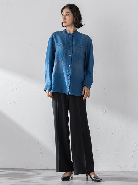 シアーデニムシャツ