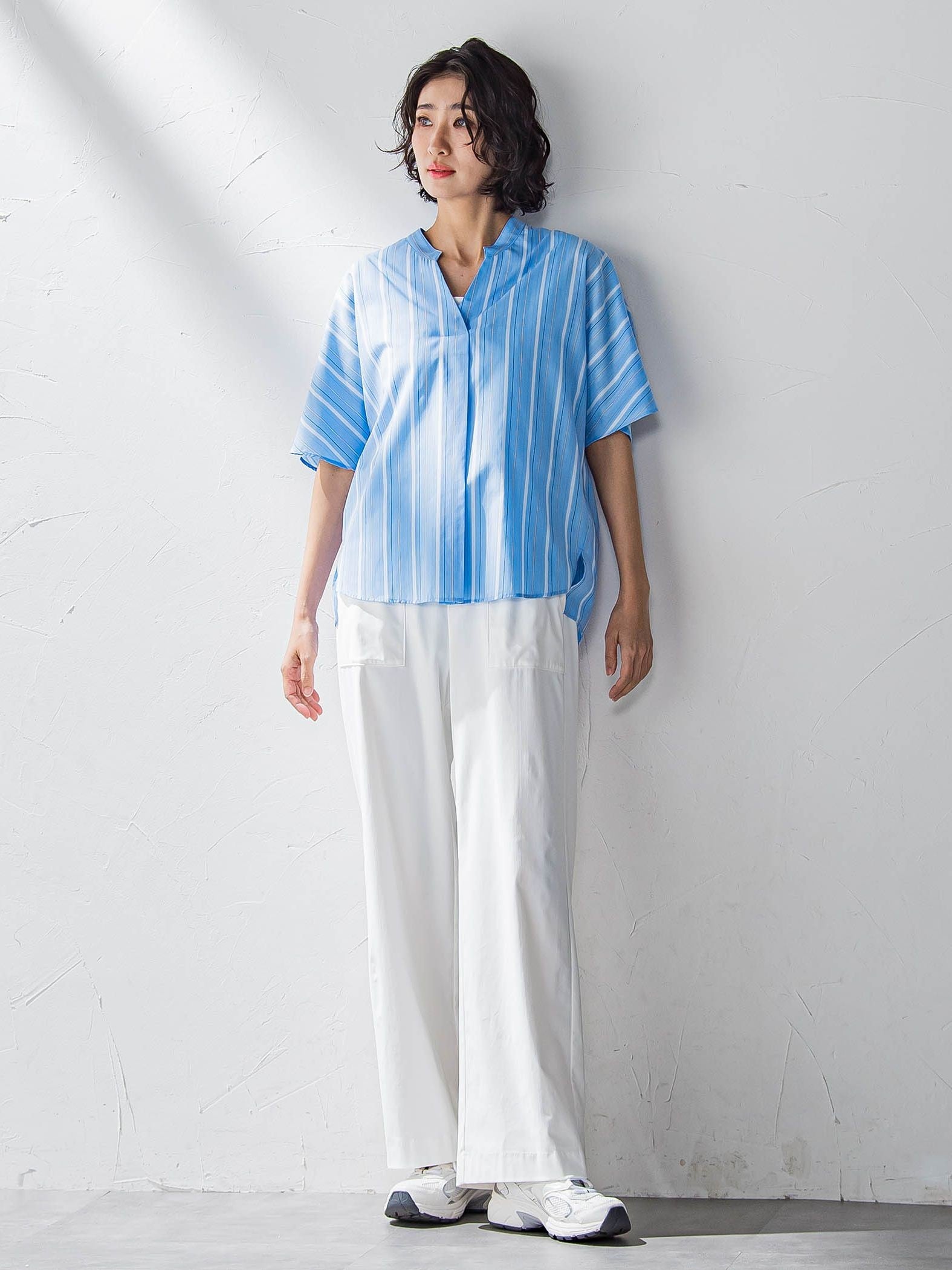 【WEB限定/大きいサイズ】ハイテンションワイドパンツ≪洗濯機で洗える≫