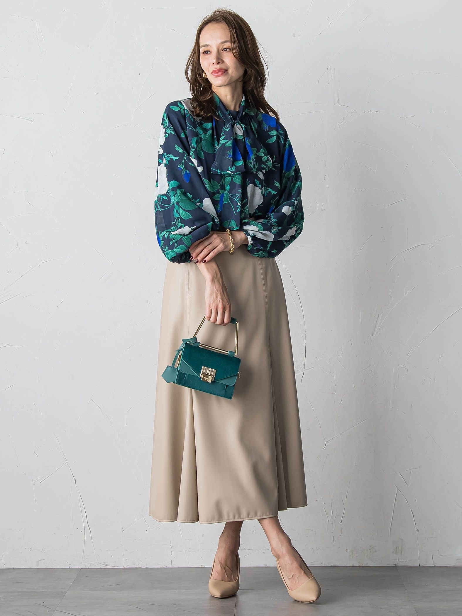 フェイクレザーマーメイドスカート