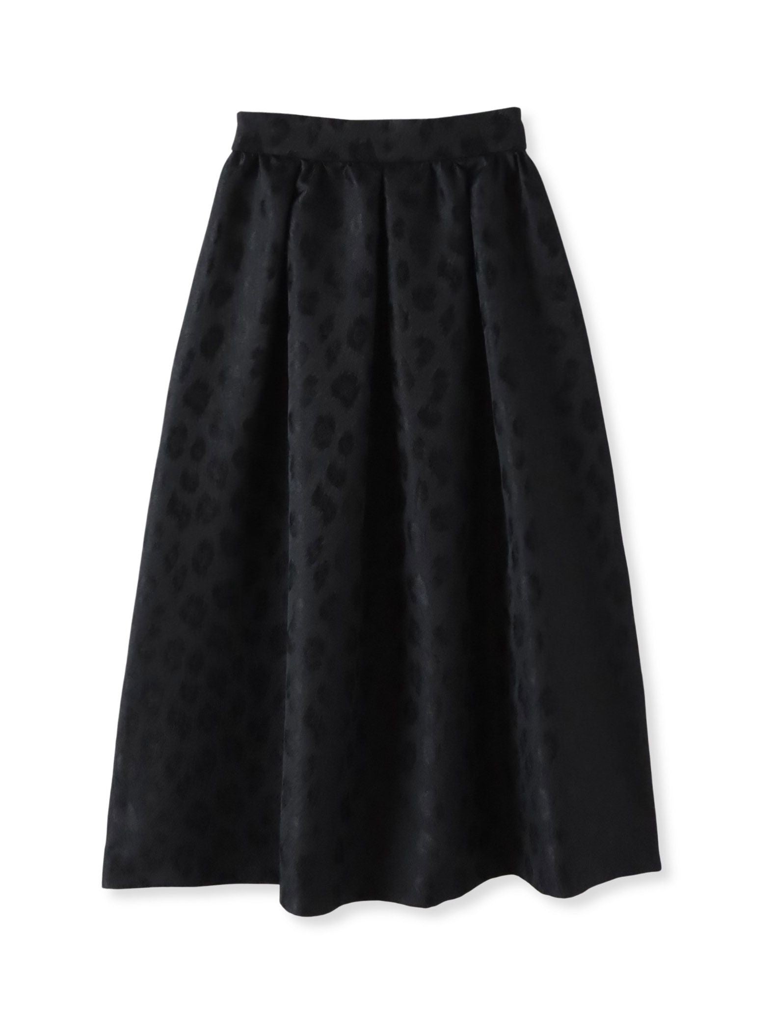 【WEB限定】レオパードジャガードスカート