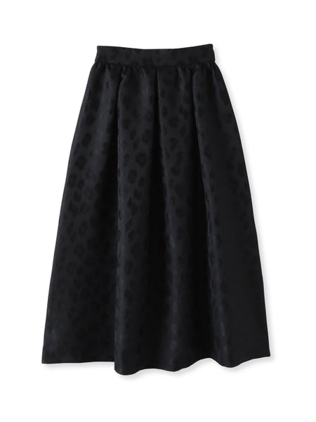 【WEB限定】レオパードジャガードスカート