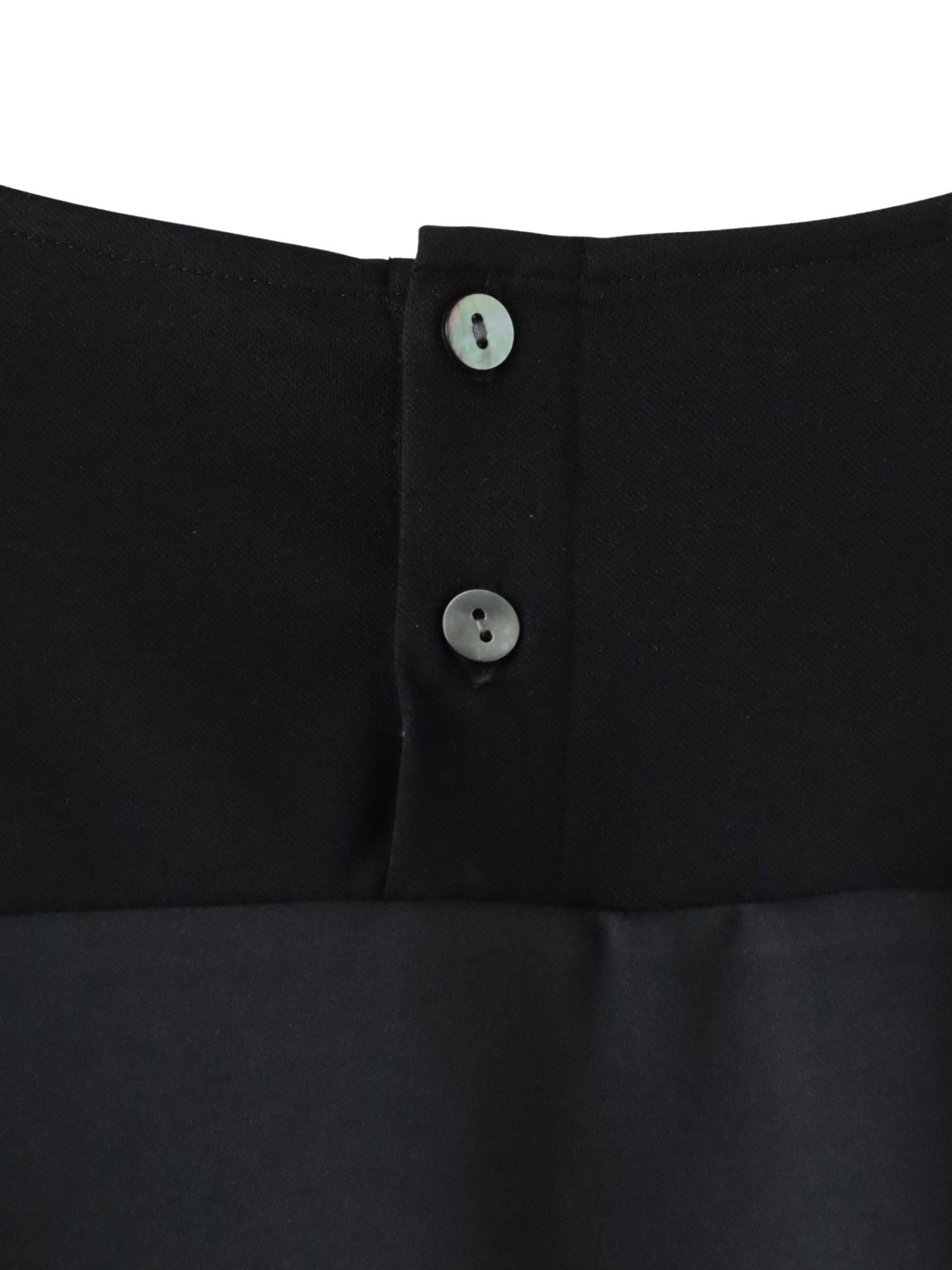 【大きいサイズ】バックサテン切り替えスムースカットソー