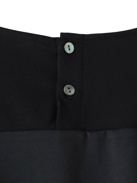 【大きいサイズ】バックサテン切り替えスムースカットソー