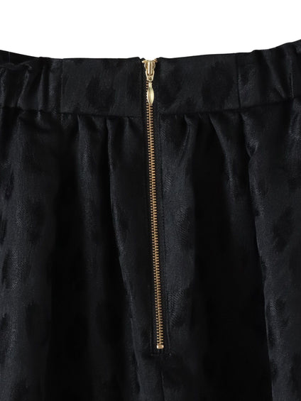 【WEB限定】レオパードジャガードスカート