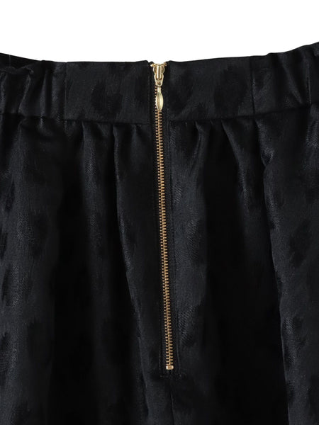 【WEB限定】レオパードジャガードスカート