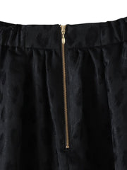 【WEB限定】レオパードジャガードスカート