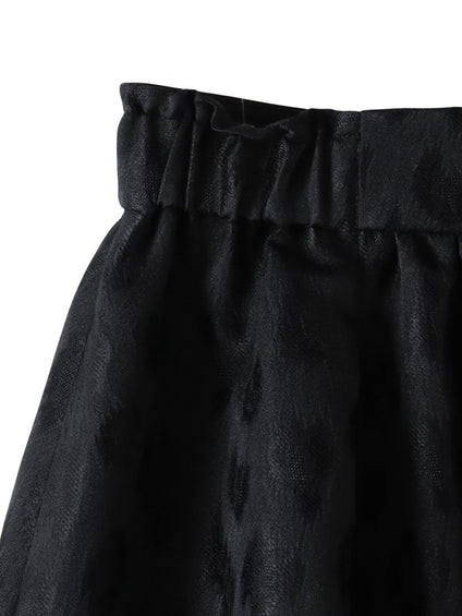 【WEB限定】レオパードジャガードスカート