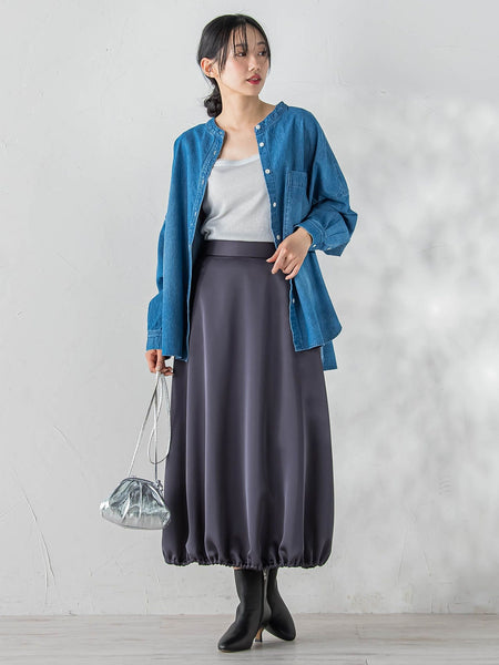 リブスクエアタンクトップ