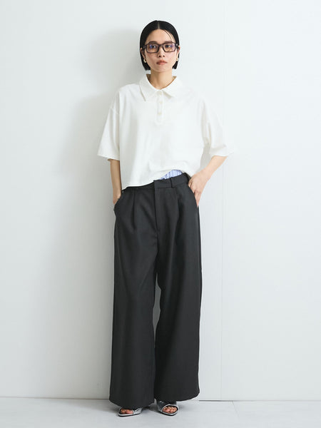 ヘザーツイルWウエストルーズパンツ≪手洗い可能≫