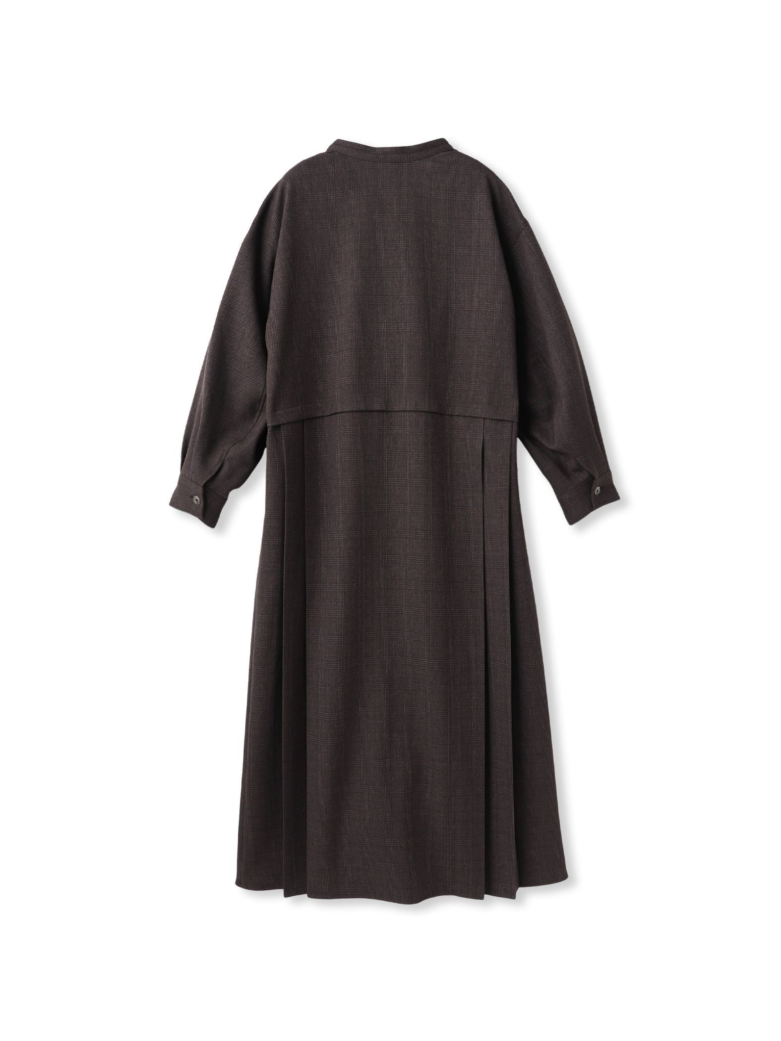 サイドプリーツシャツワンピース≪洗濯機で洗える≫