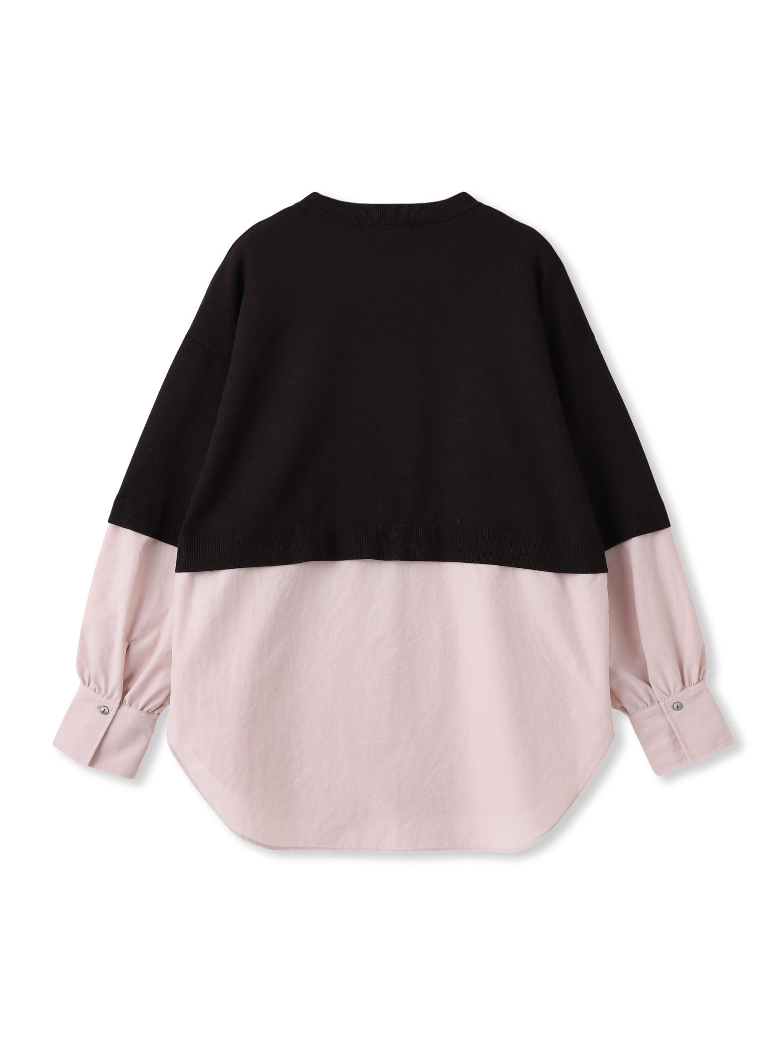 【WEB限定】シャツドッキングニット≪洗える≫