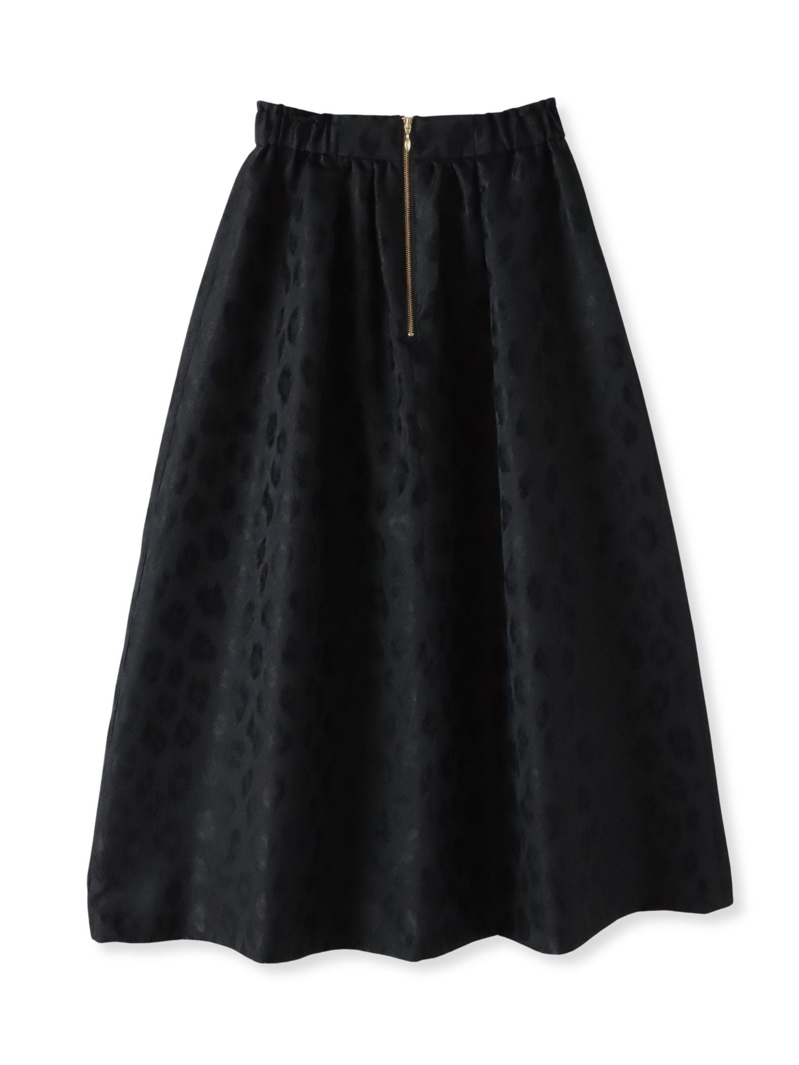 【WEB限定】レオパードジャガードスカート