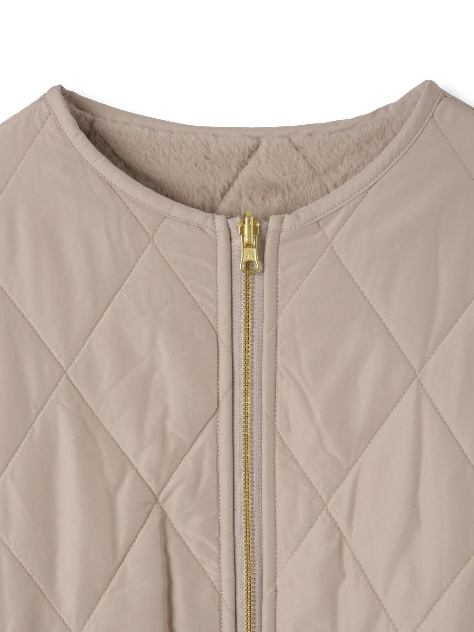 ファーキルトリバーシブルZIPブルゾン