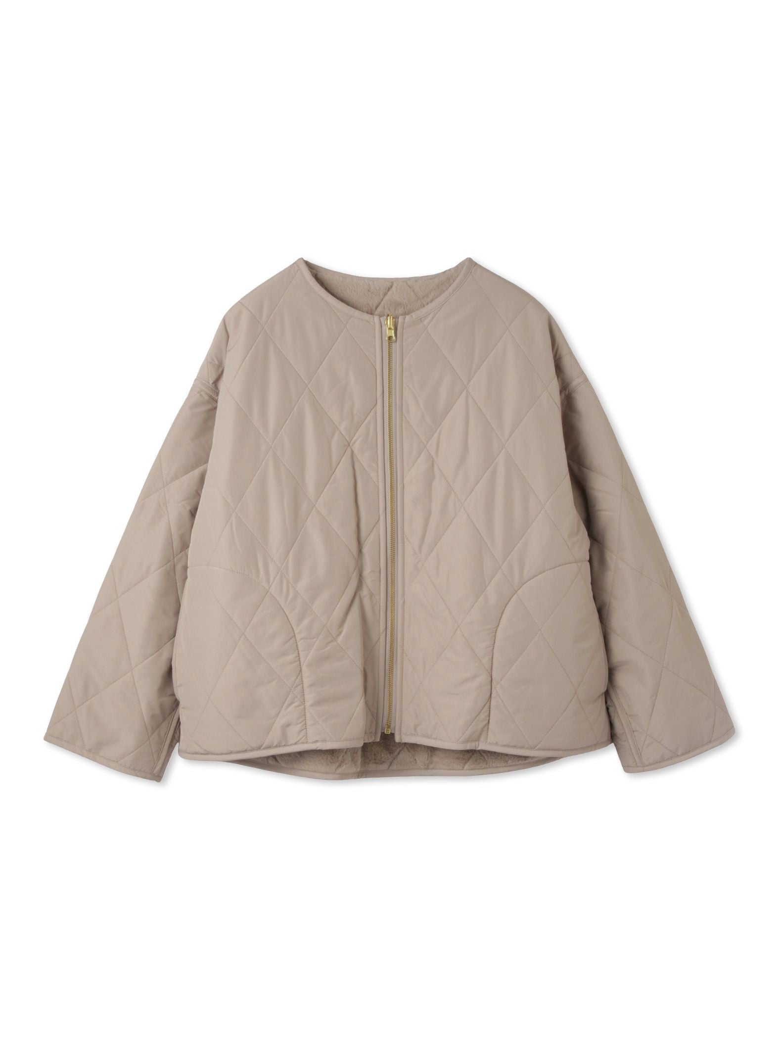 ファーキルトリバーシブルZIPブルゾン