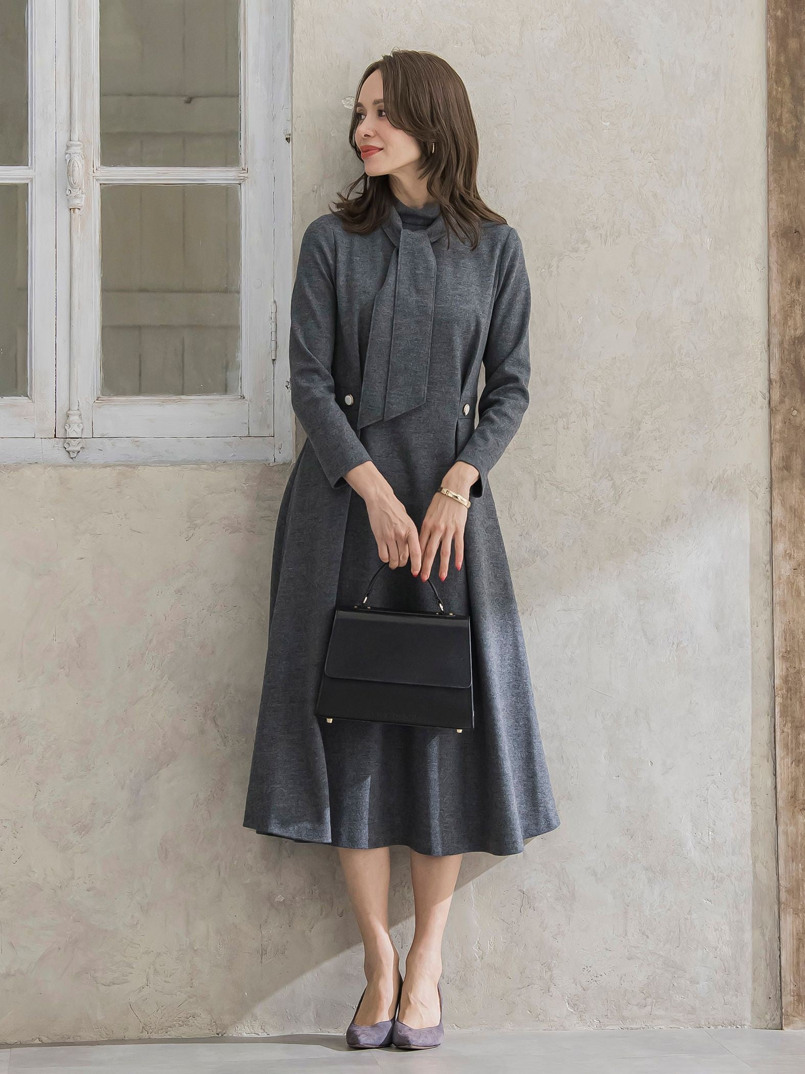 ルミナリー圧縮スムースワンピース