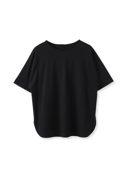 【大きいサイズ】バックサテン切り替えスムースカットソー