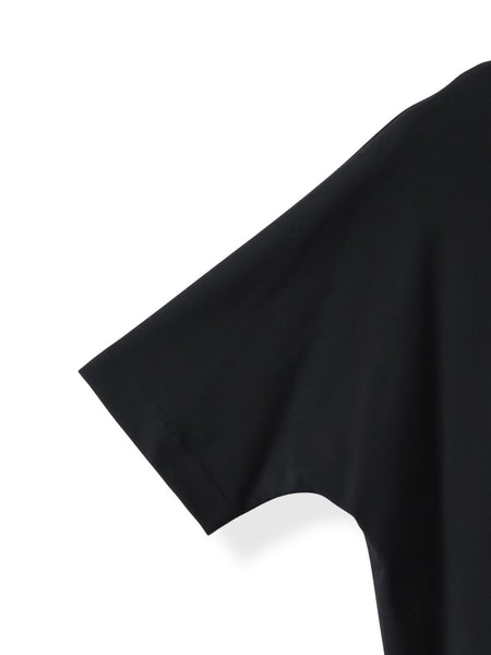 【大きいサイズ】バックサテン切り替えスムースカットソー