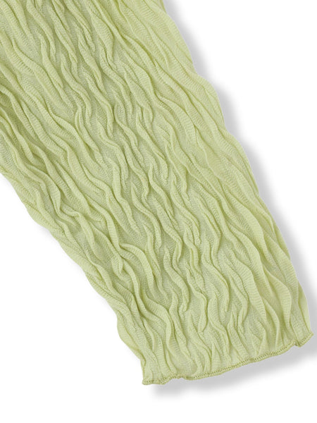 【WEB限定】フリルジャガードクルーネックプルオーバー