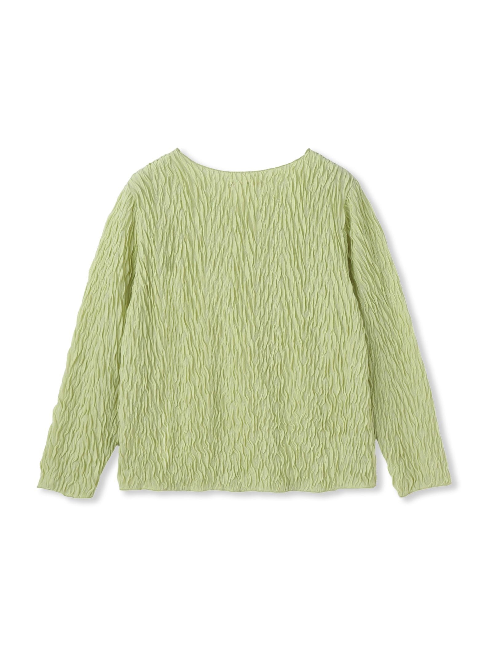 【WEB限定】フリルジャガードクルーネックプルオーバー