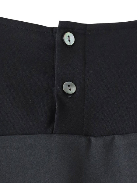 【大きいサイズ】バックサテン切り替えスムースカットソー