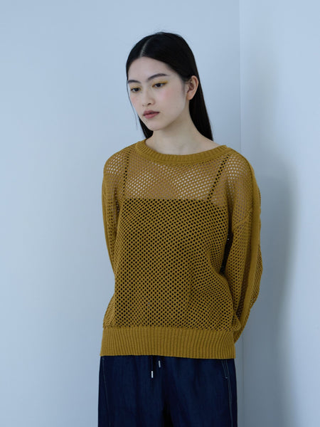 クルーネックワイドプルオーバー