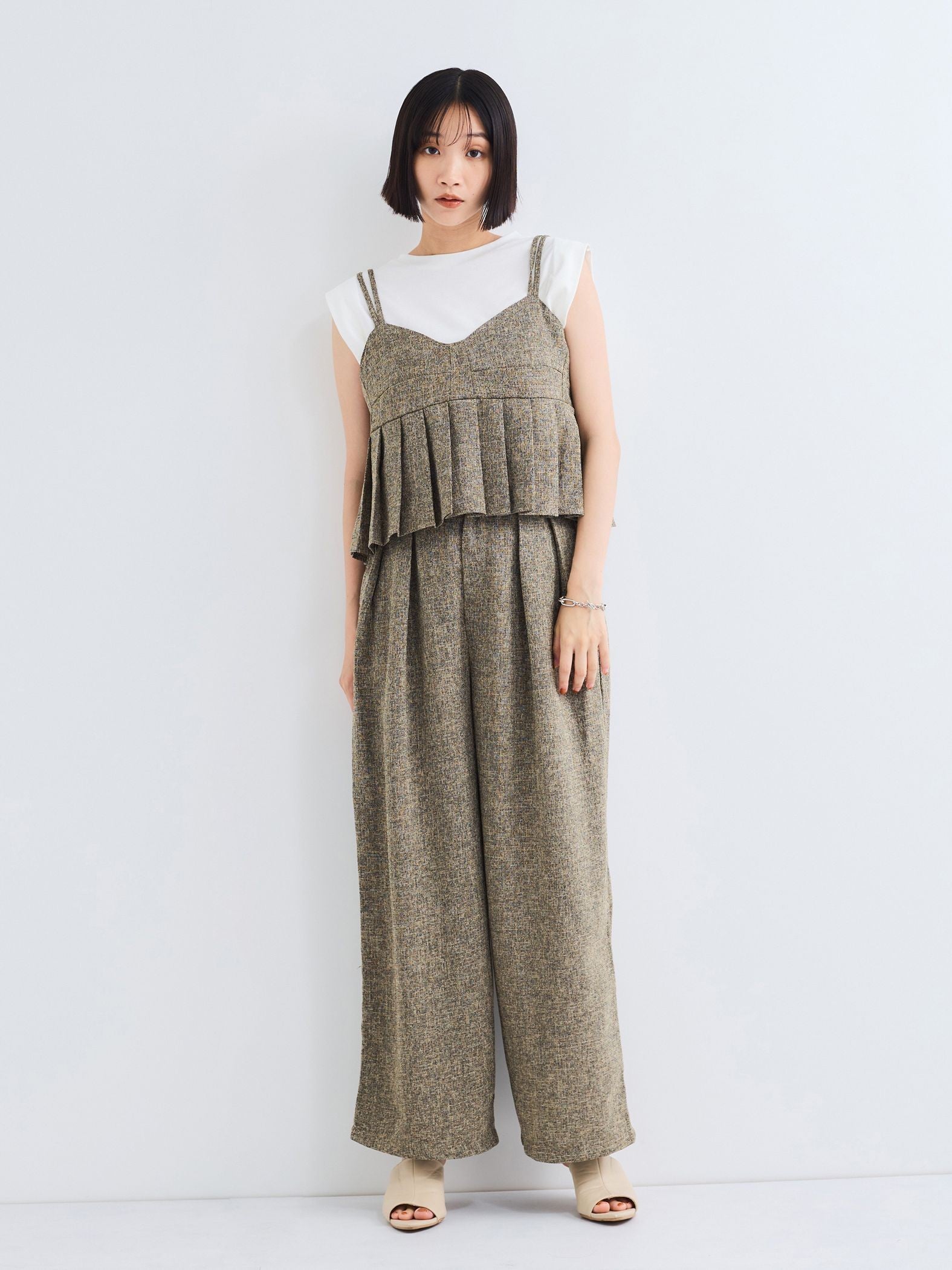ライトツィード2タックパンツ≪セットアップ対応/手洗い可能≫