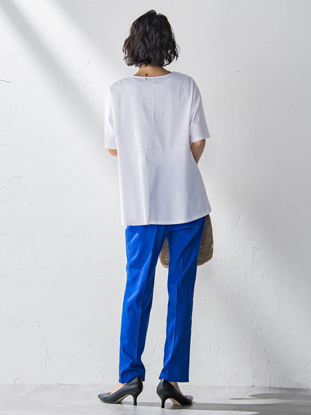 【WEB限定】シェルタリングテーパードパンツ≪洗濯機で洗える≫