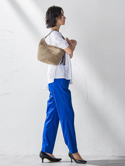 【WEB限定】シェルタリングテーパードパンツ≪洗濯機で洗える≫