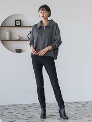 【WEB限定】裏起毛ジッププルオーバー