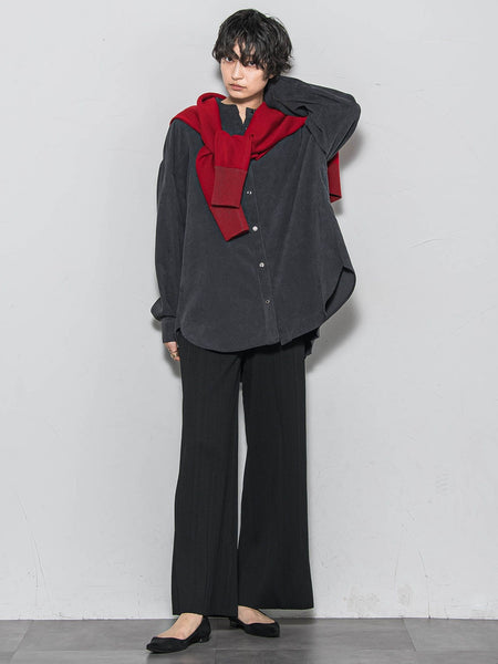 コーデュロイバックタックシャツ≪手洗い可能≫