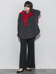 コーデュロイバックタックシャツ≪手洗い可能≫