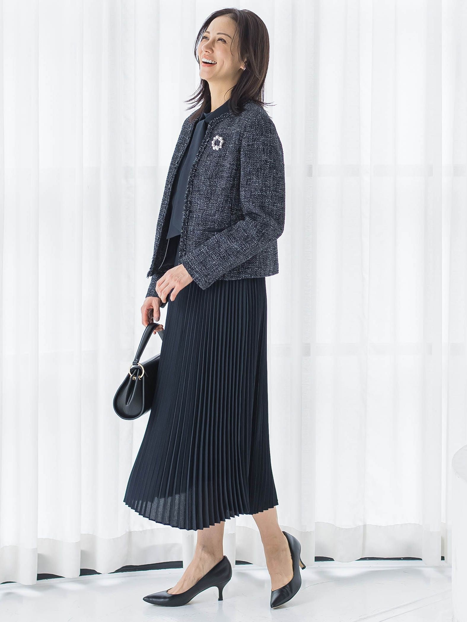 【WEB限定 13号】ストレッチツイードジャケット