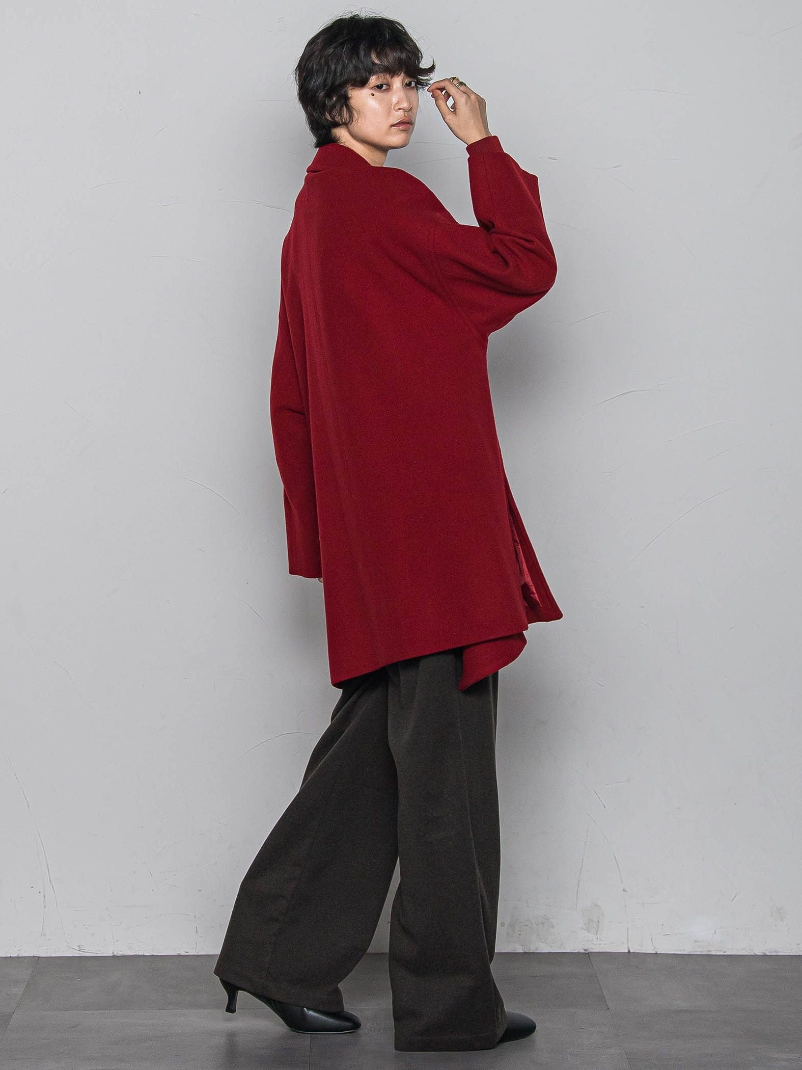 ラムウールダブルカラーコート