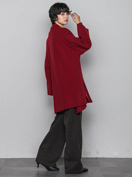 ラムウールダブルカラーコート