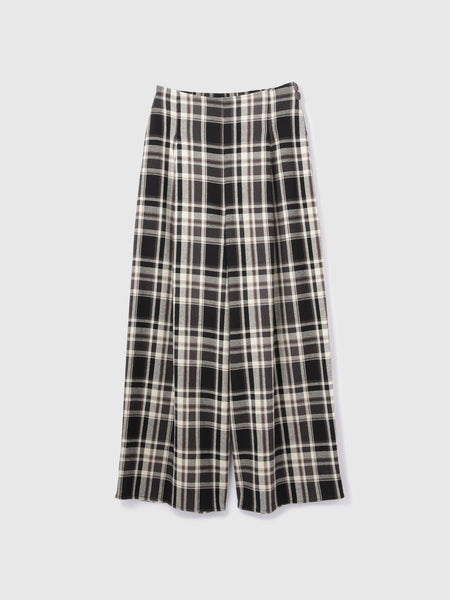 カラミチェックパンツ≪手洗い可能≫