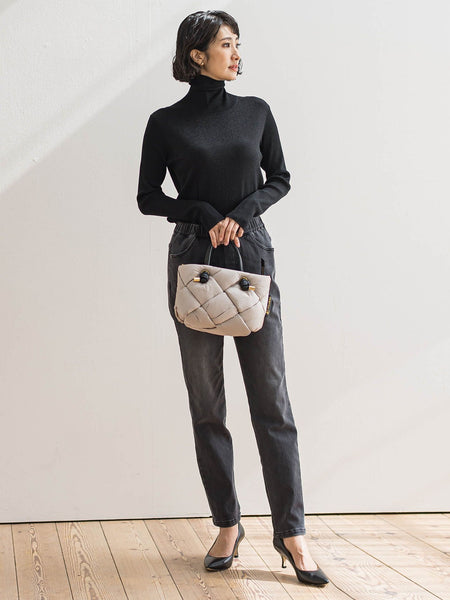 【WEB限定】”楽暖”あったか裏起毛スキニーデニム≪洗濯機で洗える≫